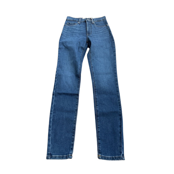 Everlane Womens Size 24 Mid Blue High Rise Skinny Dark Wash Ankle Jeans NWT - Picture 1 of 8